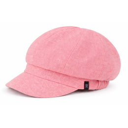 Gavroche Esma Linen Reversible Cap Strawberry & Indigo - MTM