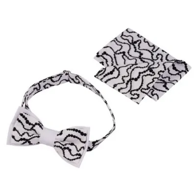 Two-Tone Black & White Bow Tie - MTM | Chapellerie Traclet