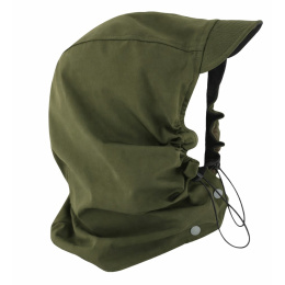 Capuche Rainhood Réversible De Pluie Noir & Kaki - Traclet