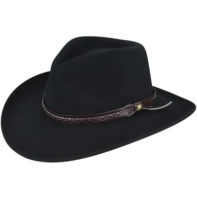 Traveller Firehole LiteFelt Black Felt Hat - Bailey Reference: 23565| Chapellerie Traclet