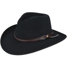 Chapeau Traveller Firehole LiteFelt Feutre Noir - Bailey