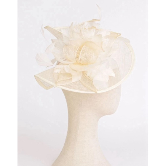 Chapeau De cérémonie Audrey Beige - Traclet