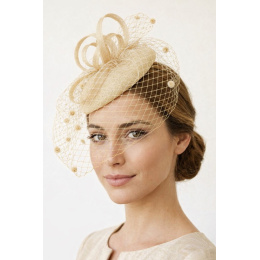 Haná Beige Ceremony Hat - Traclet