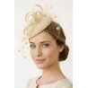 Chapeau De Cérémonie Haná Beige - Traclet