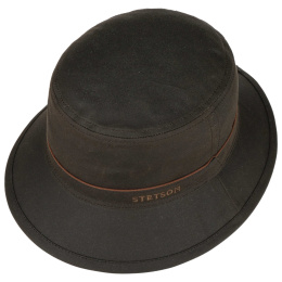 Bob Huntsville Waxed Coton Marron UPF 40+ - Stetson