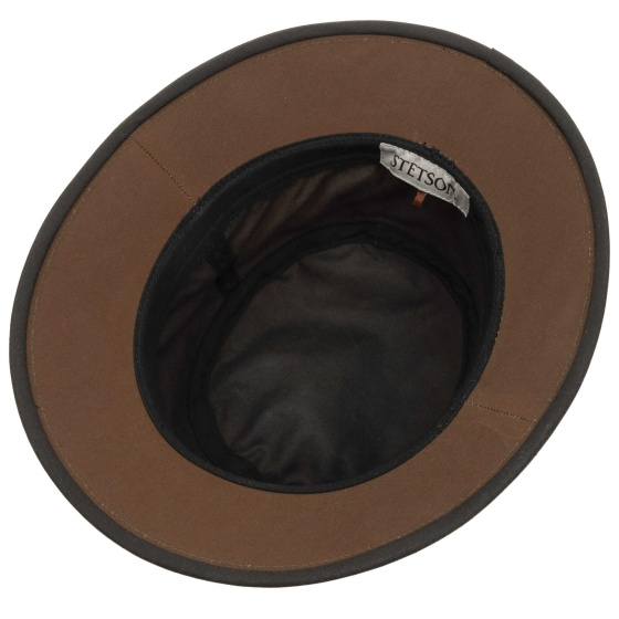 Bob Huntsville Waxed Coton Marron UPF 40+ - Stetson