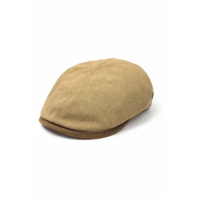 copy of Luca Beige Cotton Flat Cap - Traclet