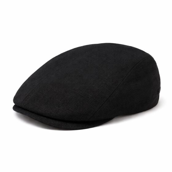 Casquette Plate Trevise Lin Noire - Traclet