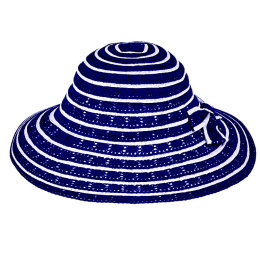 Eremo Grey Paper Straw & Cotton Capeline Hat - Traclet