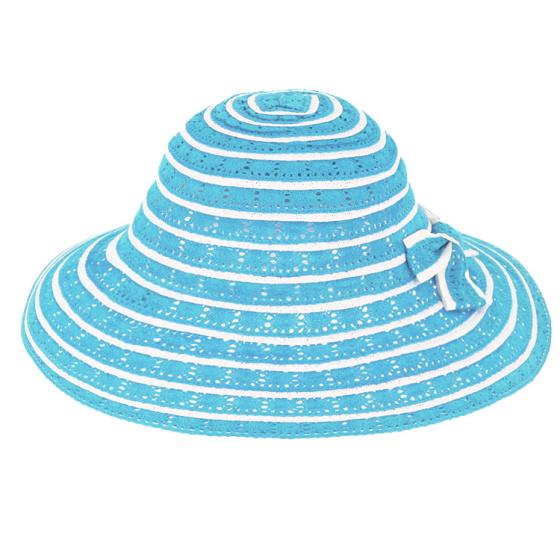 Eremo Grey Paper Straw & Cotton Capeline Hat - Traclet