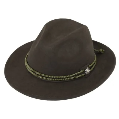 Traveller Barico Brown Wool Felt Hat - Traclet Reference: 23600| Chapellerie Traclet