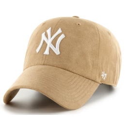 Casquette 47 CAP MLB NEW YORK YANKEES BALLPARK SUEDE CLEAN UP Beige