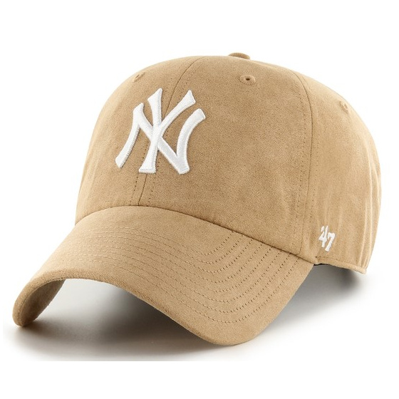 Casquette 47 CAP MLB NEW YORK YANKEES BALLPARK SUEDE CLEAN UP Beige
