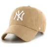 Casquette 47 CAP MLB NEW YORK YANKEES BALLPARK SUEDE CLEAN UP Beige