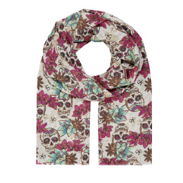 Skull Bloom Cotton Keffiyeh - Von Dutch