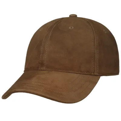 Casquette Baseball Fevy en Cuir Cognac - Stetson