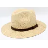 Fedora Belt Raffia Hat - Traclet ref 23632 chapellerie traclet