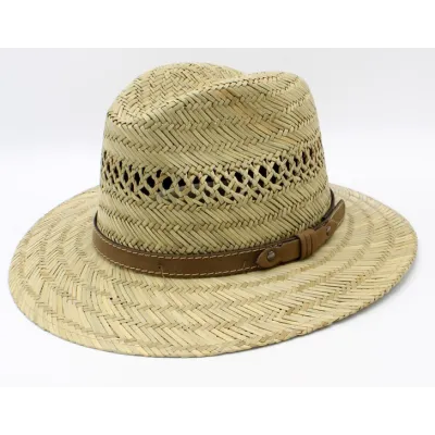 Fedora Calogero Natural Straw Hat - Traclet Reference: 23634| Chapellerie Traclet