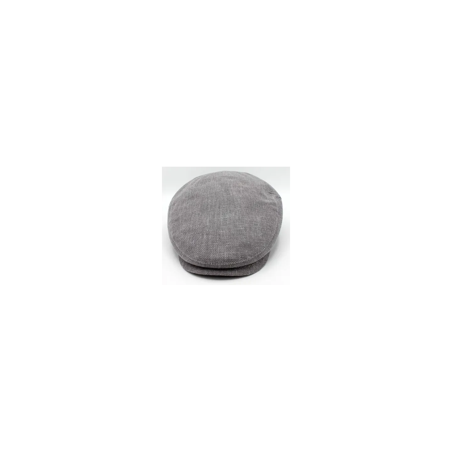 Marius Flat Cap in Grey Linen & Cotton - Traclet ref 23638 chapellerie Traclet