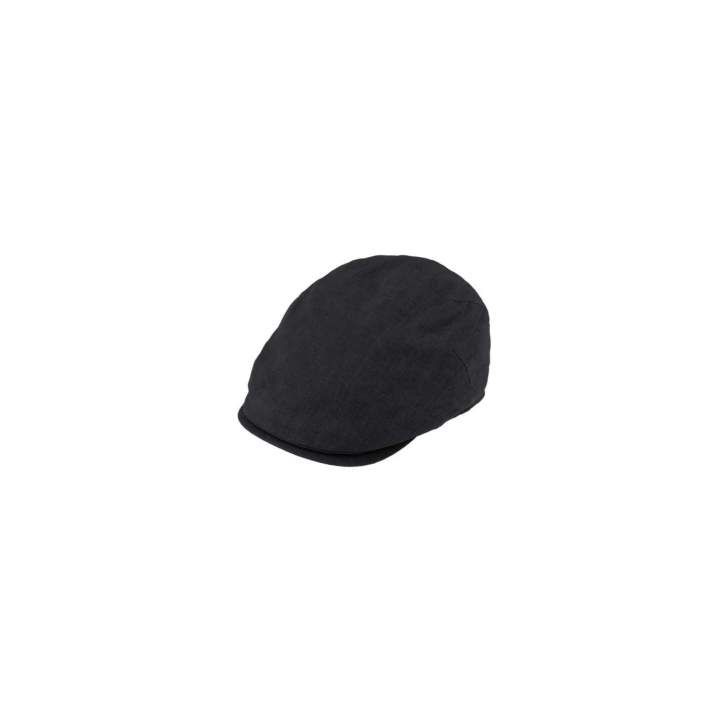 Casquette Plate Valerio Lin Noire - Traclet  Reference : 23641| Chapellerie Traclet