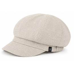 Gavroche Cap Esma Reversible Linen & Emerald - MTM