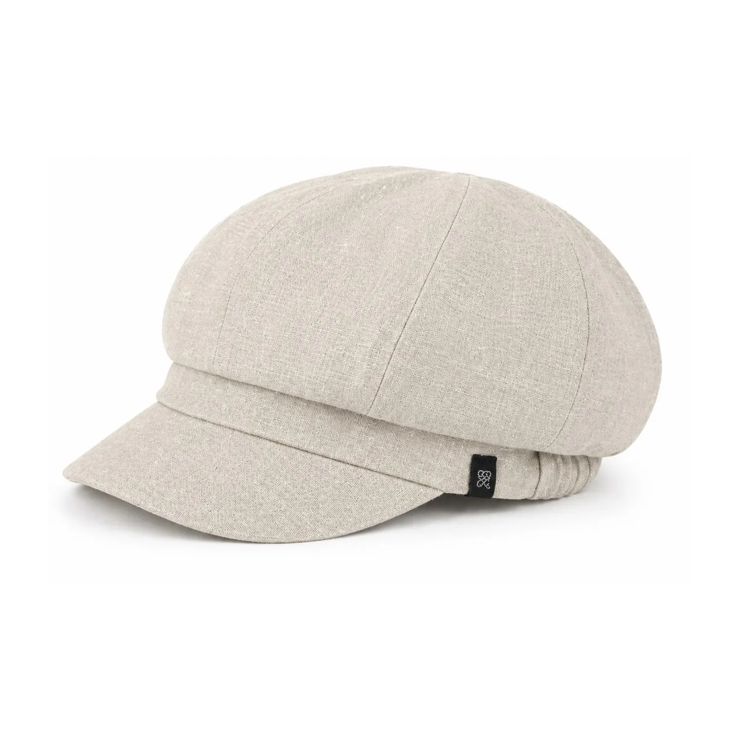 Gavroche Cap Esma Reversible Linen & Emerald - MTM | ref 23644 Chapellerie Traclet