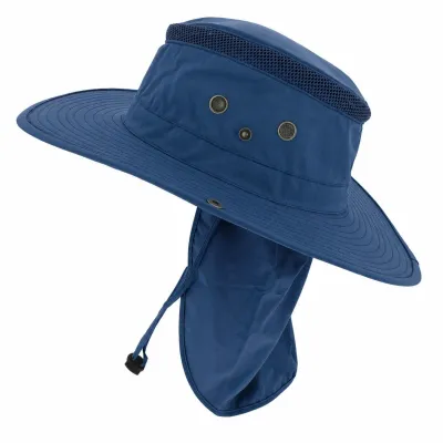 Navy Bermuda Hat with Neck Cover - Traclet Reference: 18517 | Traclet Hat Shop