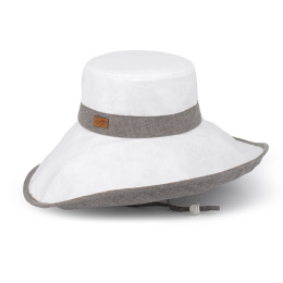 XXL Summer Capeline White & Mouse Grey UPF 50+ - Soway
