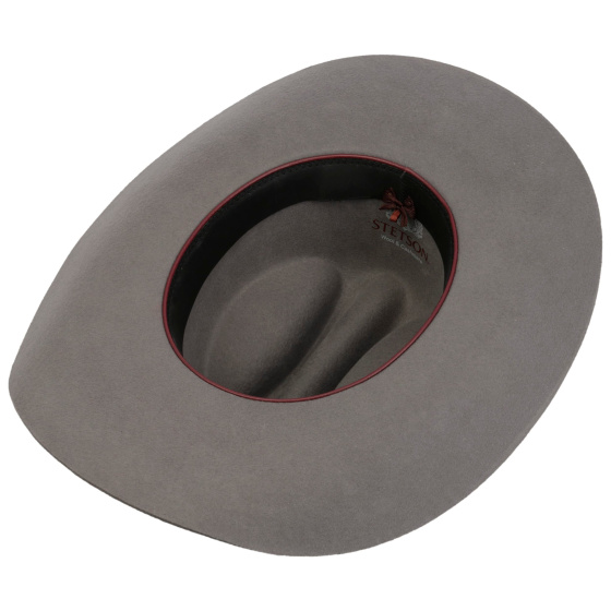 Chapeau Western Deadwood Woolfelt Gris - Stetson