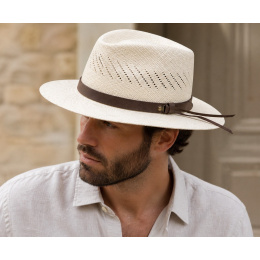 Chapeau Traveller Panama Azogues Naturel - Traclet