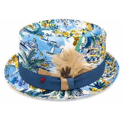 Pork Pie Potenza Cotton Hat - Traclet - Reference : 23663| Chapellerie Traclet