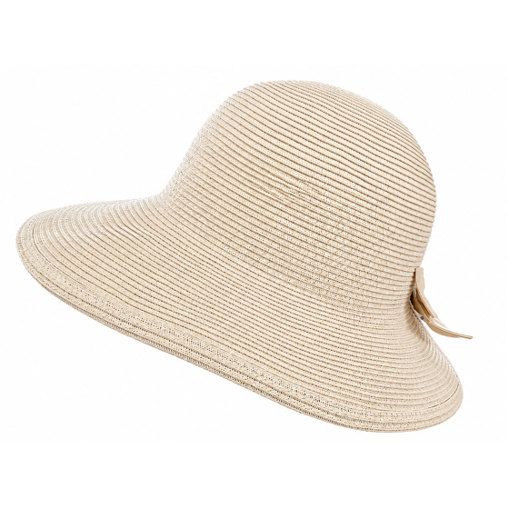 Tessuto Beige Bow Hat - Traclet