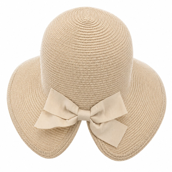 Chapeau Tessuto Nœud Beige - Traclet