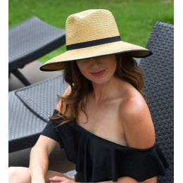 copy of Large Brim Visor Florence Raffia - Traclet
