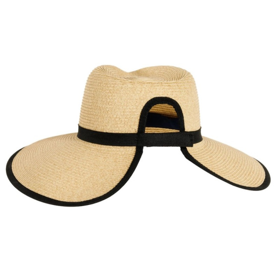 Large Brim Visor Cherish Beige - Traclet