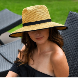 Large Brim Visor Cherish Camel - Traclet