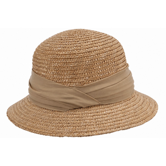 Calvi Sand Straw Cloche Hat - Seeberger