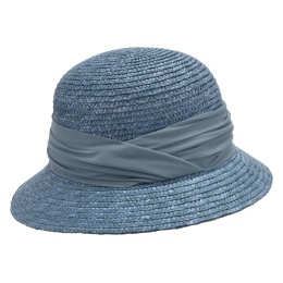 Chapeau Cloche Calvi Paille Carbon - Seeberger