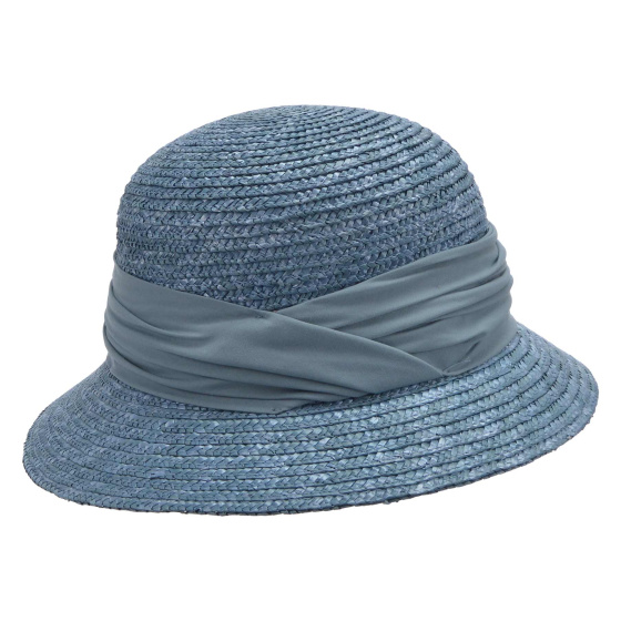 Chapeau Cloche Calvi Paille Carbon - Seeberger