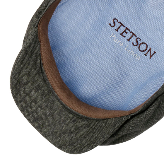 Casquette Brooklin Queens Lin Chevron Olive - Stetson