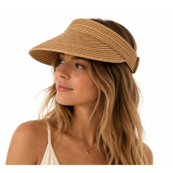 Ombrie Straw Visor Cap - Traclet