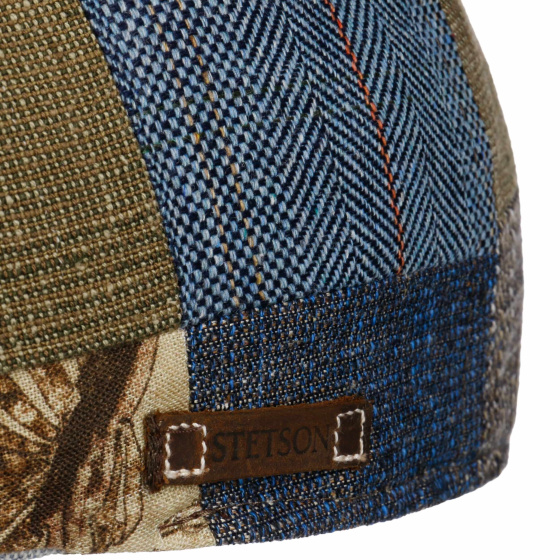 Brindisi Patchwork Linen & Silk Bubble Cap - Stetson