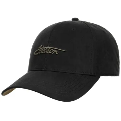 Casquette Baseball Varèse Waxed UPF 40+ Noire - Stetson  Référence : 23696 - chapellerie traclet