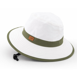 Chapeau Bob Naturel Audenge Beige & Blanc UPF  50+ - Soway