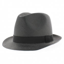 straw hat - black and white raguse hat