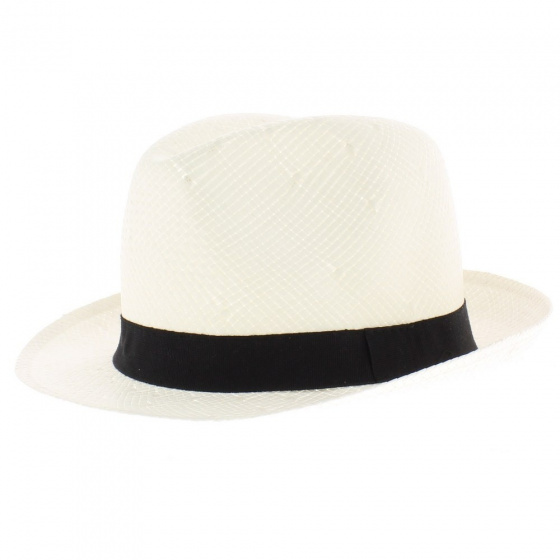 boutique de chapeau - chapeau raguse  noir et blanc boutique de chapeau - chapeau raguse  noir et blanc
