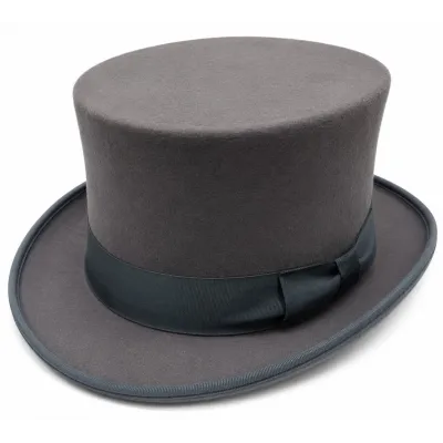 Chapeau Haut De Forme Major Gris - Traclet