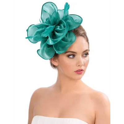 Lucie Green Ceremony Hat - Traclet Reference: 23727 | Chapellerie Traclet