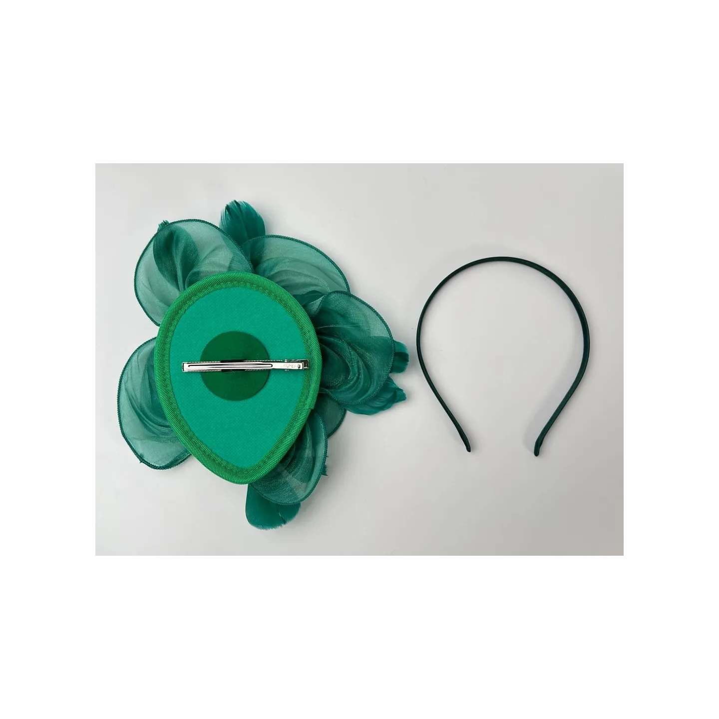 Lucie Green Ceremony Hat - Traclet Reference: 23727 | Chapellerie Traclet