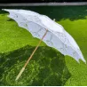 Lyna White Cotton Lace Parasol - Traclet Reference : 23728| Chapellerie Traclet